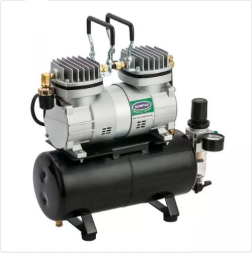 DOUBLE CYLINDERS MINI AIR COMPRESSOR WITH TANK